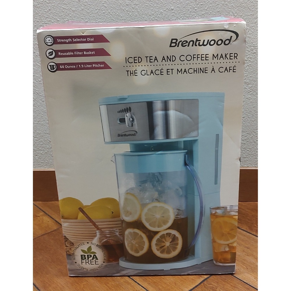 Brand New Brentwood KT-2150 Iced Tea and Coffee Maker with 64oz Pitcher